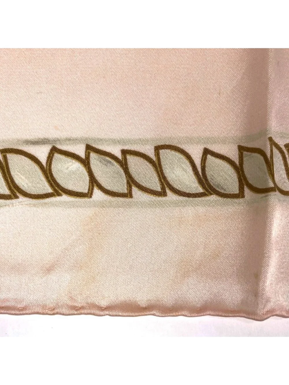 Chanel Scarf CC Logo Camellia Silk Pink Multicolor